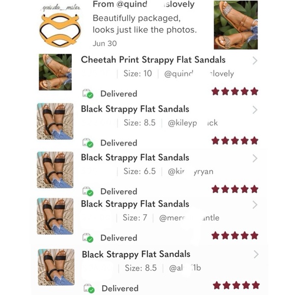 Tan Strappy Flat Sandals - Picture 8 of 9